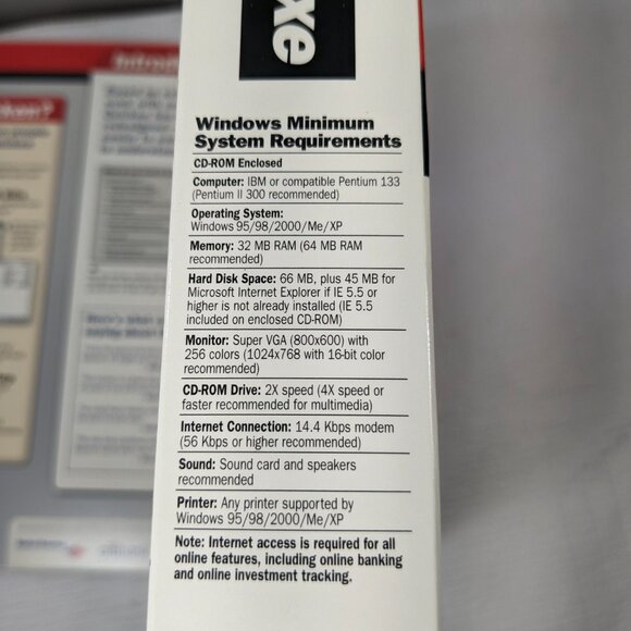 Quicken 2003 Deluxe software CD-ROM disc program Intuit Windows 95/98/2000/Me/XP - Picture 2 of 11